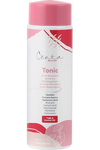C'enta Beauty Karma ve Yağlı Ciltler İçin Arındırıcı ve Yağ Dengeleyici Tonik 200 ML