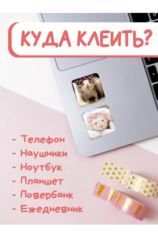 Anikoya Telefon İçin Çift Fareli 3b Çıkartmalar 236916752