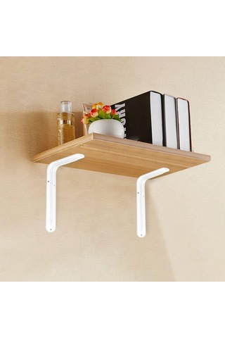 Feyzayapı Raf Altı Ayak Raf Tutucu L Demir 19 X 26 Cm Beyaz Montaj Aparatı 2 Adet Çok Renkli