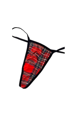 Desire İn Motion Ekose Kumaş Fantezi Kadın G String Külot Çok Renkli