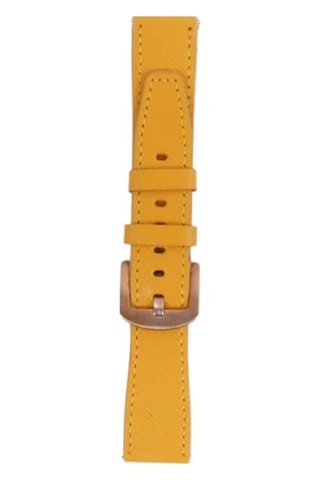 Fro Lw38-43 20 Mm Hakiki Deri Safiano Sarı Kordon Gold Toka