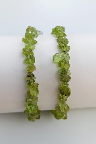 Peridot Zebercet Bileklik Kırıktaş 423-1 Çok Renkli