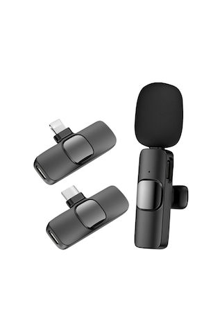 Mufunye 2.4g Kablosuz Gürültü Azaltıcı Yaka Mikrofonu, Cep Telefonu Şarjını Destekler