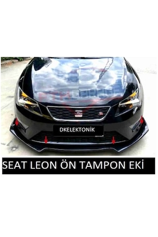 Seat İbiza Ön Tampon Eki Body Kit Karlık Lip 4 Parça Siyahlip