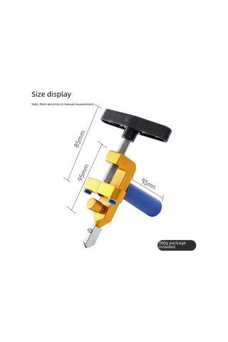 Maiyame Gümüş Renkli Entegre El Tipi Cam Ve Fayans Kesici - Çok Fonksiyonlu Seramik Kesim Aleti, Ev Kullanıma Uygun, Dayanıklı Malzeme