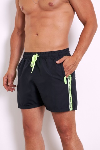 Enrico Ferry Erkek Lacivert Cepli Hızlı Kuruyan Deniz Şortu 2512l