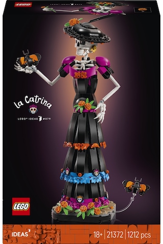 LEGO® Ideas La Catrina 21372 - Yetişkinler için Gerçekçi Detaylar İçeren Temalı Dekoratif Model Yapım Seti (1212 Parça)