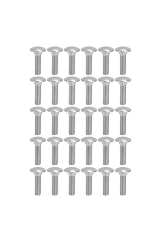 30pcs M8x30 Stainless Carriage Bolts Dın 603 Standart