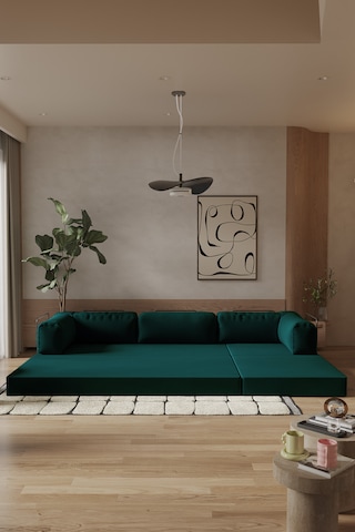 Modalife Legoom Köşe Açılır Kanepe Yatak Olabilen, Aktivite Koltuğu-yeşil