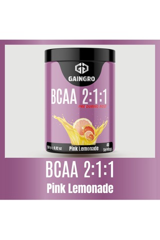 Bcaa 2:1:1 Pink Lemonade - 250g - 40 Servis Hızlı Recovery & Kas Koruyucu Amino Asit Limon