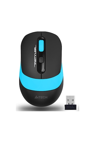 A4 TECH FG10 Kablosuz Optik Nano 2000DPI Siyah Mavi Mouse
