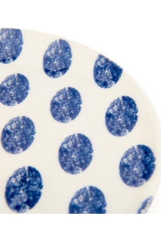 Tulu Porselen Madre Pasta Tabağı - Mavi - 19 Cm Mavi