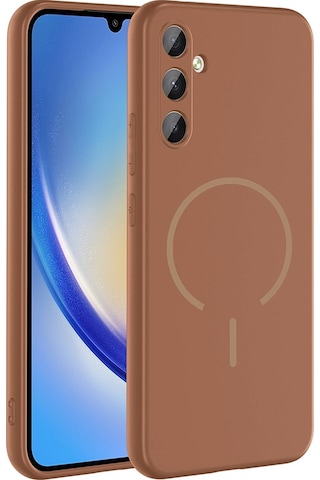 Galaxy Uyumlu A14 Kılıf M-safe Şarj Özellikli Zore Meta Kapak