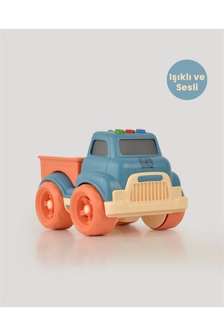 Turkuaz Sesli Ve Işıklı Minik Pikap
