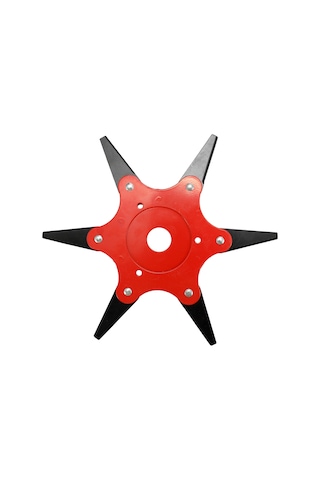 Yaleker Bahçe Çim Biçme Aleti Erişimi, 180 Derece Serbest Dönebilen, Çift Yönlü Bıçaklı, 6 Dişli, Çelikten Yapılmış Orman Bakımı Aksesuarı