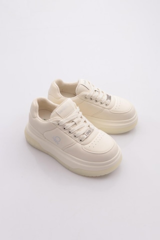 Benetton Bni-12046 Kadın Sneaker Ayakkabı Beyaz