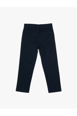 Koton Chino Okul Pantolonu Cepli Pamuklu Lacivert 5wkb40004tw Lacivert