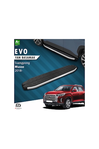 S-dizayn Ssangyong Musso Evo Krom Yan Basamak 203 Cm 2018 Üzeri