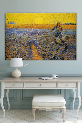 Vincent Van Gogh Ekim The Sower Kanvas Tablo 120 x 80
