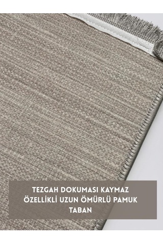 Bazaarforum Pamuk Dokuma Taban Kaymaz Tüy Dökmeyen Vintage Halı Salon Halısı Mutfak Halısı Koridor Halısı, Kır Çok Renkli