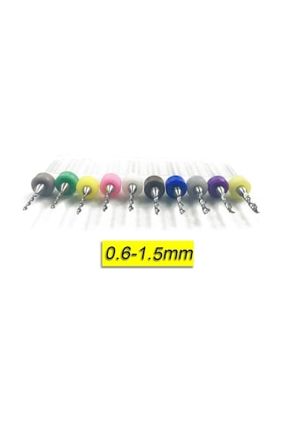 10 Parça 0.6 Mm - 1.5 Mm Tungsten Karbür Delme Pcb Matkap Ucu