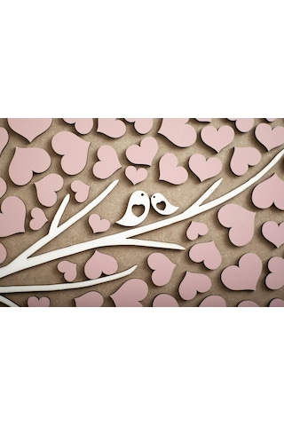 Hdrlazerdizayn Ahşap 3 Boyutlu Ağaç Model Anı Defteri Pano