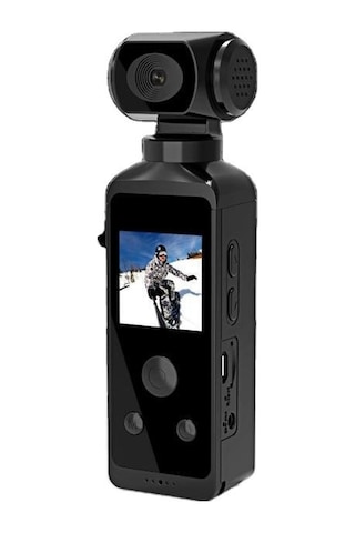 Çeşithane Mini Aksiyon Kamera 4k Wifi Su Geçirmez Anti Shake Taşınabilir Spor Kamera Siyah
