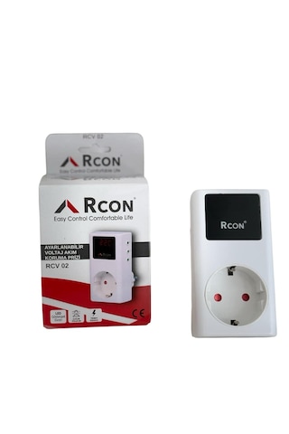 Akım Korumalı Priz Rcon Rcv02 Tekli Ayarlanabilir
