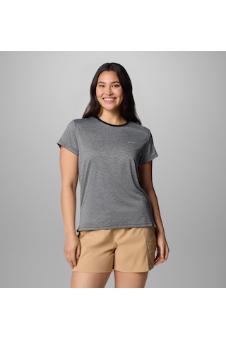 Columbia Al3349 Bluevista Hill Ss Crew Kadın T-shirt 2119301010 Siyah