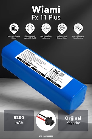 Wiami Fx 11 Plus 5200mah Robot Süpürge Bataryası K.k
