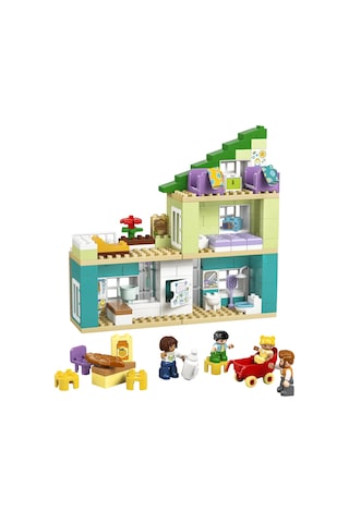 LEGO® DUPLO® Kasabası 3’ü 1 Arada Figürlü Modern Aile Evi 10470 -2 Yaş ve Üzeri Çocuklar için Aksesuarlar İçeren Yapım Seti (166P)