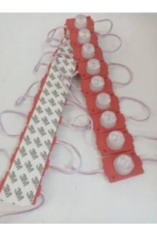 Tek Lensli Modül Led Kırmızı 1.5w 10 Adet