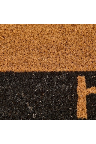 Giz Home Bordürlü Hello Kapı Önü Paspası - Bej - 35x60 Cm Bej