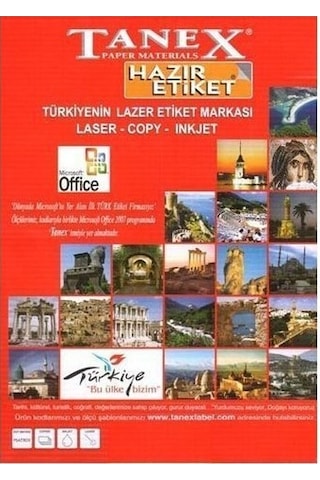 Tanex Tw-2712 Etiket 105 x 42 69Mm