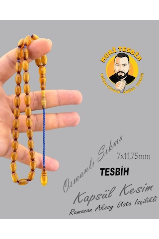 Muri Tesbih Ramazan Aksoy 15,3 Gr Osmanlı Sıkma Kapsül Kesim 7x11,75
