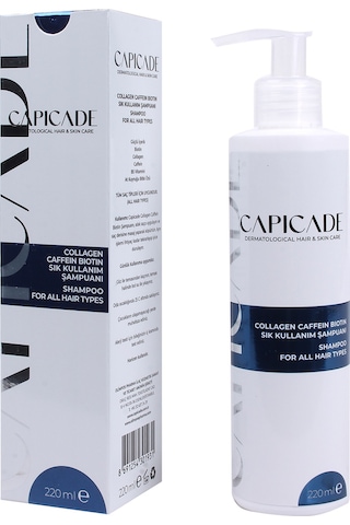 Capicade Collagen Caffein Biotin Sık Kullanım Şampuanı  220 ML