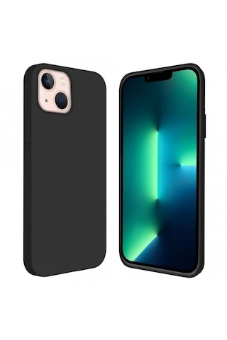 Abatech Apple Uyumlu iPhone 13 Mini Siyah Lansman Kılıf Siyah