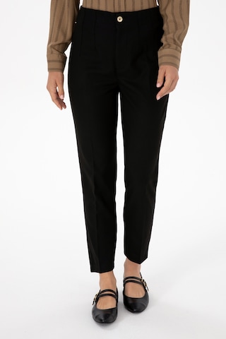 U.S. Polo Assn. Kadın Siyah Carrot High Waist Fit Kanvas Pantolon 50309266-VR046
