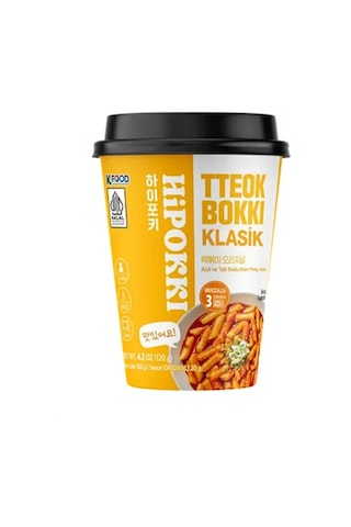 Hipokki Acı ve Tatlı Soslu Kore Tteokbokki Pirinç Keki 120 G
