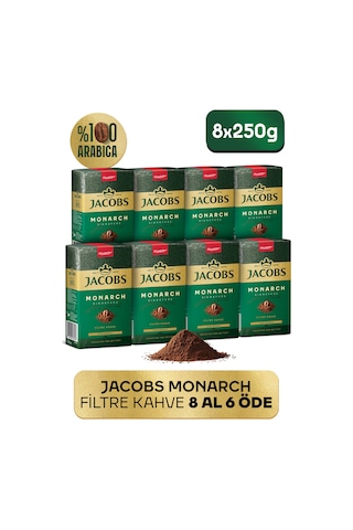 Jacobs Monarch Filtre Kahve 4 Al 3 Öde 2'li 4 x 250 G