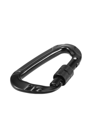 Maiyame 12kn Yük Kapasiteli Uçak Alüminyum Klipsler - 4 Adet, Tek Elle Kullanım, Ultra Hafif, Bisiklet/doğa Sporları İçin Siyah