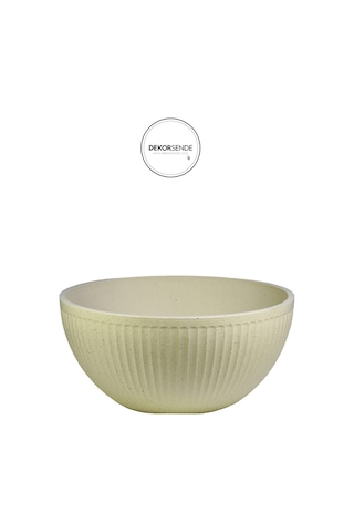 Plastik Saksı Krem 40 Cm