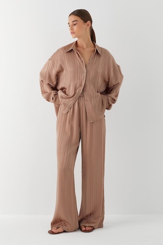 Dökümlü Oversize Takım Vizon Vizon