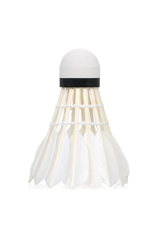 Geeksen 12'li Paket Beyaz Tüplü Badminton Topu - Fiber Mantar Başlı Hafif Oyuncu Topları