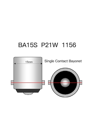 Sentinel Ba15s/93/1156 P21w 12v Halojen Fren Park Ampulü Tek Duy 2 Adet Turuncu Ona344