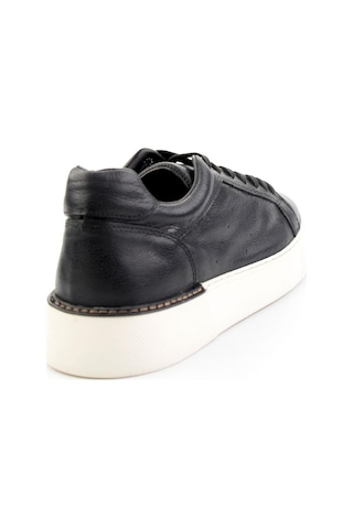 Bambi Siyah Hakiki Deri Erkek Sneaker E01593003603