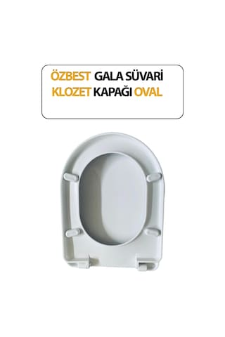 Klozet Kapağı, Duvara Sıfır, Gala Süvari, Hijyenik, Basit Kurulum Tak Kullan Beyaz