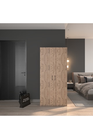 2 Kapaklı Elbise Dolabı Çam80 Çok Renkli