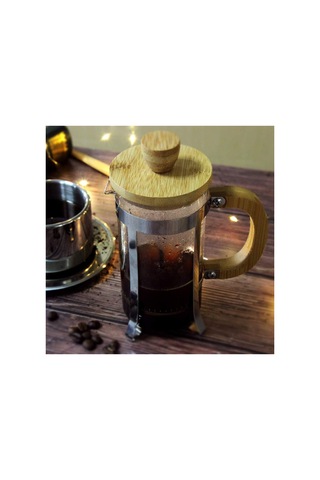 Ahşap Detaylı 350 Ml Cam French Press Belirtilmemiş
