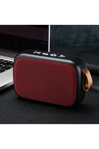 Vkemall Kırmızı Taşınabilir Bt Hoparlör, Hıfı Ses Kalitesi, Usb/tf Kart/dab Radyo, Elsiz Arama, 10m Uzaklık, Spor Ve İçin
